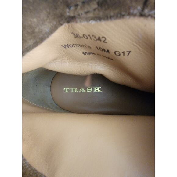 TRASK Suede Ankle Boots Women's Boho Distressed Cuffed Sz 10M Rustic Brown - Picture 3 of 14